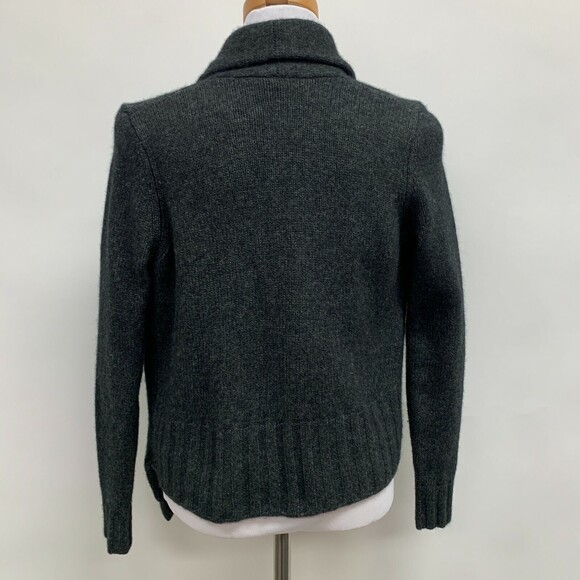 Vince Open Front Cardigan Sweater Small Gray Wool Yak Alpaca Cashmere - Picture 4 of 9